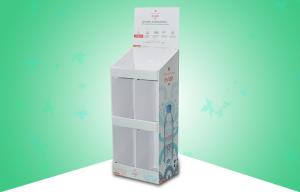 China Bottle Pure Water Corrugated Cardboard Floor Display Stands With Strong Design factory