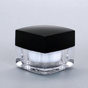 China 5g 5ml Acrylic Face Cream Jar With Lid Bpa Free Cosmetic Containers Plastic factory