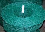 1.2mm 15kg Coil Weight Galvanized Razor Barbed Wire Green Iron