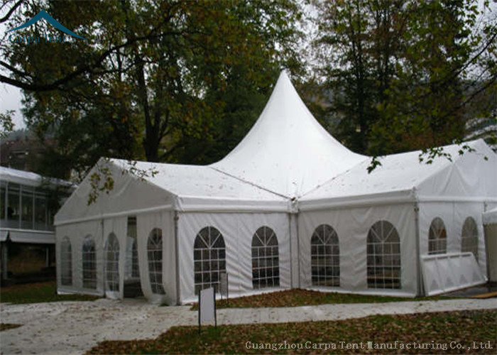White Aluminium Frame Tents Wind Resistant 20m * 25m For Wedding Party