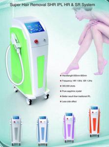 China multifunctional 2 handles SHR 3 in 1 IPL beauty euipment SHR E-light laser machine factory
