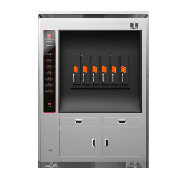 Commercial electric fish grill with Single-layer 6 compartments 6 fish at a time