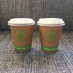 Pla Biodegradable Cup Lids , Reusable Cup Lids 80mm 90mm For 8oz 12oz 16oz