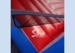 Kids entertainment inflatable soap soccer field with double layer floor
