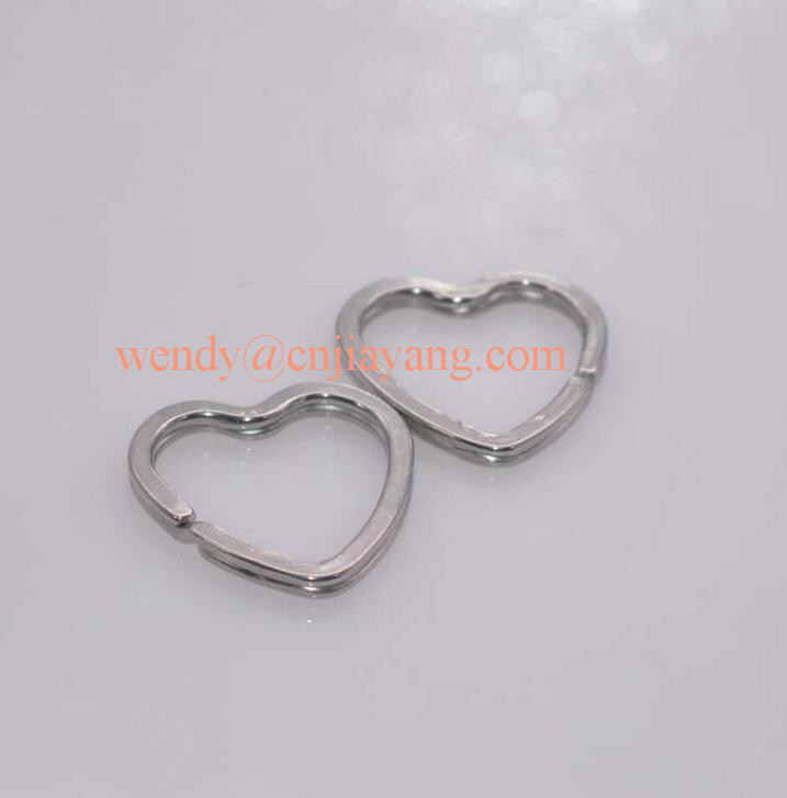 Vaiour types metal split keyring star shape and heart shape key split rings