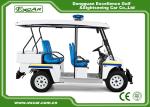 White 5 Seater Battery powered Electric Patrol Car 5KW 72V