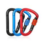 Aluminum 25KN Outdoor Carabiner Clip Customized Logo and Color