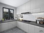 Durable Stainless Steel Construction Modern Kitchen Cabinet With Sleek White
