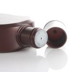 200ml Brown Square Shampoo Pump Bottles 24/415 Screw Cap