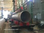 Conventional Tank Turning Rolls Stands 100 Ton Bolt Adjustment Steel Wheel Pipe