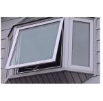 Heat Insulation PVC Awning Window White UPVC Double Glazed Windows