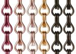 Red Color Double Hook Anodised Aluminium Chain Fly Screen 0.035KGS/M