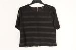 Lounge Ladies Striped Cotton Tops Black And White Striped Shirt