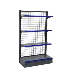 China 1800mm 900mm Metal Wire Mesh Supermarket Shelf Rack Storage Shelves Gondola 100KG factory