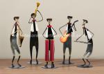 Decorative Metal Ornaments Iron Metal Musician Sculptures 9*11*28cm