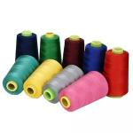 40S/2 4000Y Black Polyester Thread For Sewing Machine White Color