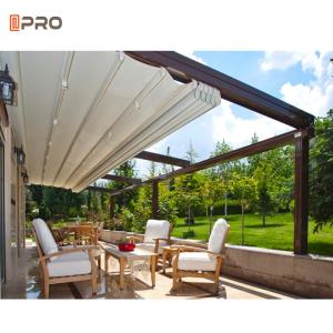 China European Style Retractable Pergola Awning Modern Aluminum factory