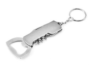 China Custom Personalize 3 in 1 Cheap Promotion Gift Print Logo Blank Beer Bottle Opener Key Ring, Wine Corkscrew factory