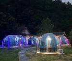 Modern Style Star Room Glamping Dome Prefab Cabin House and Restaurant for Sale