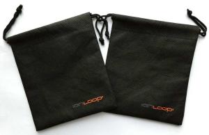 China Gravure 11cm Drawstring Pouch Bags Non Woven Cinch Custom Logo For Jewelry SGS factory