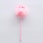Plastic Pink Fluffy Pastel Plush Pen 0.5mm Nib Ultralight Durable