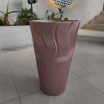 Powder Coated Finish Fiber Clay Planters Fibre Clay Flower Pots