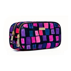 China Custom Women Travel L19*D7*H8.5Cm Polyester Toiletry Bag factory