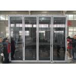 Security Aluminium Folding Door Front Exterior Bifold Doors For Patio