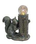 Classical Squirrel Welcome Garden Solar Light , Animal Solar Lights Outdoor With