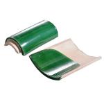 Plain Chinese Ceramic Roof Tiles Green Glazed Handmade Clay Roof Tiles
