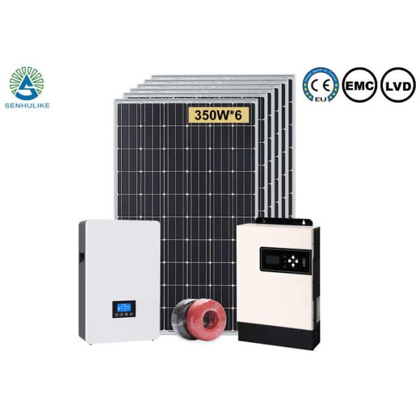 China 3KW Home Hybrid Solar Power System With Lithium Battery factory