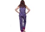 Fashion Womens Summer Nightwear Water Print Fabric Waistcoat And Long Pant With