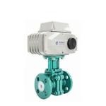 Fluorine Electric Control Ball Valve Carbon Steel Flange Connection