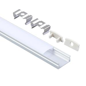 China Indoor Lighting Surface Aluminum Led Profile Milky White Diffuser factory