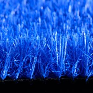 China 35mm Blue Artificial Turf For Swimming Pool UV Resistance on sale