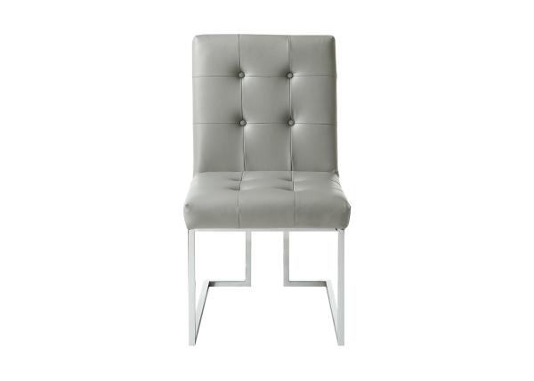 Stainless Steel Upholstered Fabric Dining Chair
