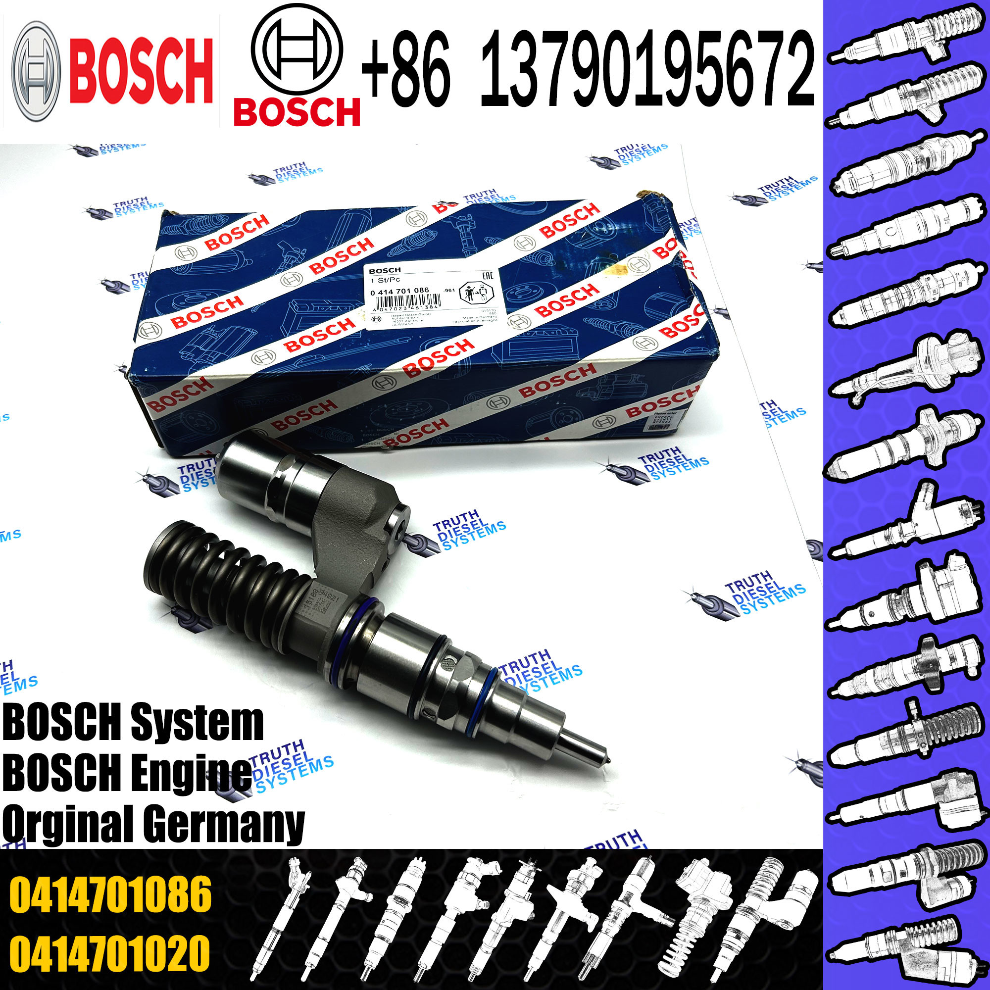 Diesel Fuel Injector Overhaul Repair Kits For SCANIA Injector 0414701037 0414701062 0414701039 0414701063 0414701086