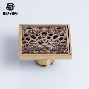 China 9mm Square 10x10mm Antique Brass Shower Drain factory