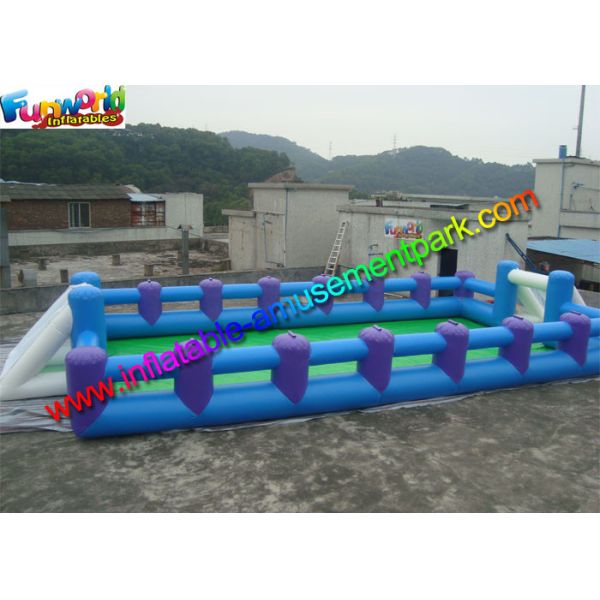 Human Table Soapy Inflatable Soccer Field Football Court Arena 16m X 8m