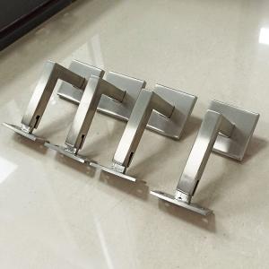 China Wall Mounted Stainless Steel Handrail Adjustable Handrail Brackets Heavy Duty Glass Balustrade Posts Stainless Steel Balcony Posts factory