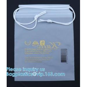 Biodegradable Patient Belonging Bag With Rigid Handle OEM Available, Drawstring