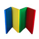 Best-109 Childrens Soft Play Equipment Wrestling Folding Mats With 4 Sided