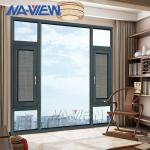 New York Custom Made Excellent Design Wooden Aluminum Frame Pushout Casement
