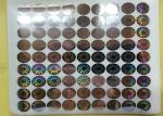Oval 3D Secure Holographic Security Stickers Genuine OEM UV Printing