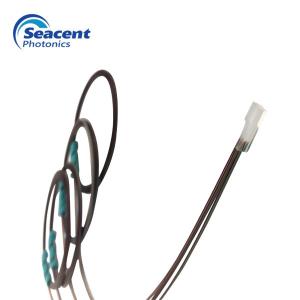 China 32CH Quartz Glass Material Optical Fiber Array 2.0±0.1length 0,+8, -8 (±0.3) Angle factory