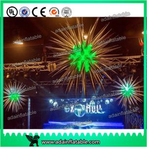 China 2M Golden Color Customed Inflatable Stars For Parties factory