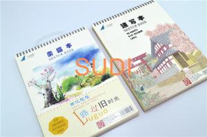 China Diary Printing Cardboard Cover 140gsm Loose Leaf Spiral Notebook factory