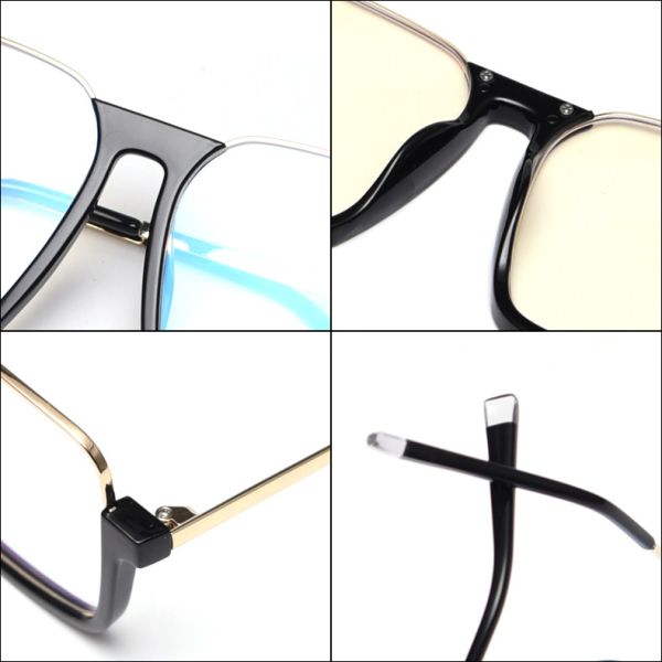 Transparent Computer Glasses Frame Women Men Anti Blue Light Round Eyewear Blocking Glasses Optical Spectacle Eyeglass