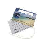 Customized Size PVC Luggage Tag Customized Size Die Cut CMYK Printing