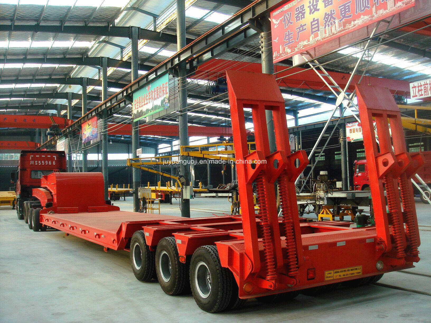 150tons low bed dolly tow semi trailer with high load capacity and customizable options